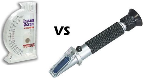 refractometer vs hydrometer saltwater|difference between hydrometer and refractometer.